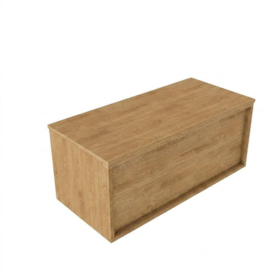 Saniclass Holz Frame Badkamermeubelset - 100x45x40cm - topblad - zonder kraangaten - 1 lades - Eiken Natural