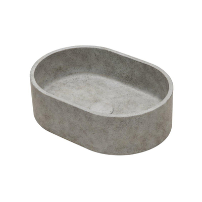 Ideavit Rock Vasque à poser 40x28x12cm ovale béton concrete beige