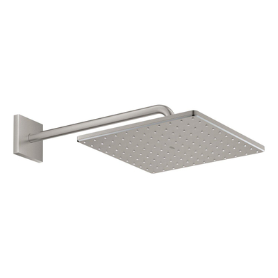 GROHE Rainshower Mono 310 Cube Douche de tête - 31x31cm - 1 jet - bras mural 42.2cm - supersteel
