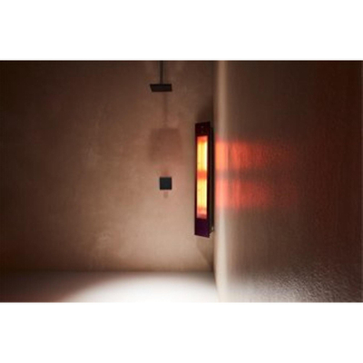 Sunshower Solo Black appareil infrarouge en saillie 20x125x18cm corps entier 1500watt noir/aluminium