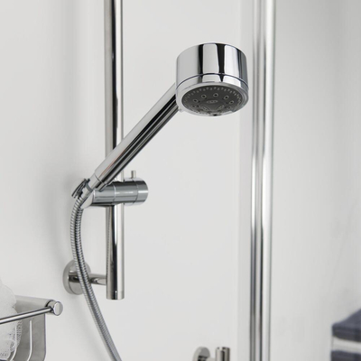 Tiger Boston Douchette à main Massage Inox poli Pomme de douche diamètre 8.3cm