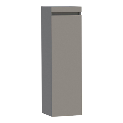 BRAUER Joy armoire de salle de bains - 120x35x35cm - 1 porte - sans poignée - ouverture à gauche - taupe mat
