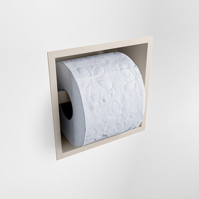 Mondiaz EASY Porte-papier toilette 16x16x8.6cm Solid surface Linen mat