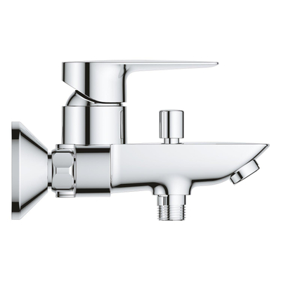 Grohe BauEdge Badkraan - met koppelingen - chroom