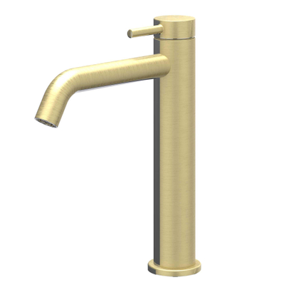 IVY Bond Mitigeur de lavabo - posé - hauteur moyenne - coldstart - or mat brossé PVD