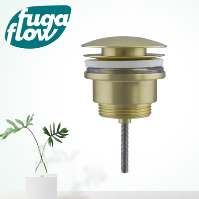 FugaFlow Eccelente Sobrado Badkamer klikwaste afvoerplug geborsteld messing PVD