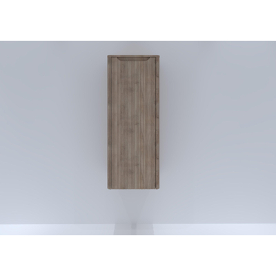 H&R badmeubelen Juice Halfhoge Kast - 40x35x100cm - met ronde hoeken - 3D-front - 1 deur - linksdraaiend - rockford oak