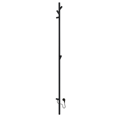Smedbo Dry Handdoekradiator - 10.7x172x8cm - ophangen - RVS Mat Zwart SHOWROOMMODEL