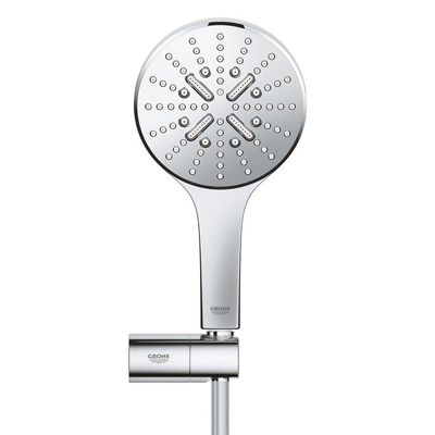 Grohe Rainshower SmartActive 130 Handdoucheset - 3 straalsoorten - rond - met houder - verstelbaar - gladde slang - 150cm - chroom