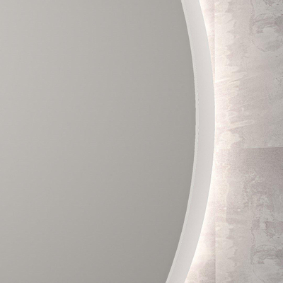 INK SP17 Spiegel - 60x4x60cm - LED onder en boven colour changing - dimbaar - in stalen kader - aluminium wit mat
