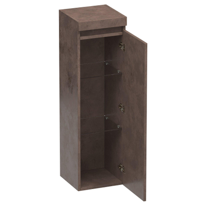 BRAUER solution armoire de salle de bain 120x35x35cm avec 1 porte sans poignée à droite mfc rusty