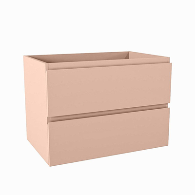 Mondiaz HAY wastafelonderkast - 70x45x50cm - 2 lades - uitsparing midden - softclose - Rosee