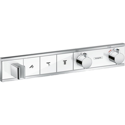 Hansgrohe RainSelect élément de finition pour robinet de douche encastré thermostatique pour 3 fonctions avec support de douchette 52.7x90cm blanc/chrome