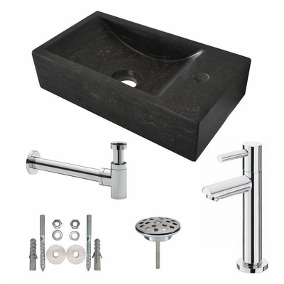 Wiesbaden One pack Raw fontein rechts 40x22x10 cm hardsteen gezoet