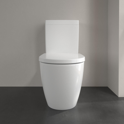 Villeroy & Boch Subway 3.0 duoblokpot - diepspoel - zonder spoelrand - met TwistFlush - 37x71x40cm - zonder reservoir al - spoelrandloos - White Alpine (glans wit)