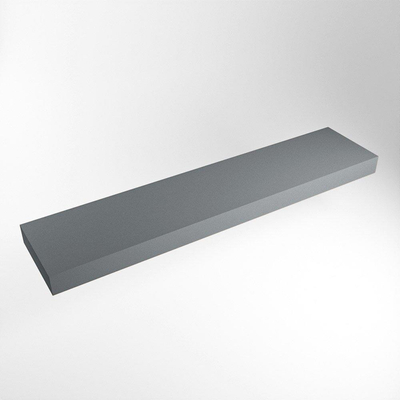 Mondiaz TOP 46 Vrijhangend Topblad - 210x46x12cm - geschikt voor waskom - Solid surface - Plata
