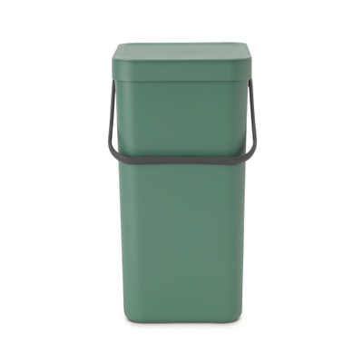 Brabantia Sort & Go Afvalemmer - 16 liter - hengsel - met beugel - fir green