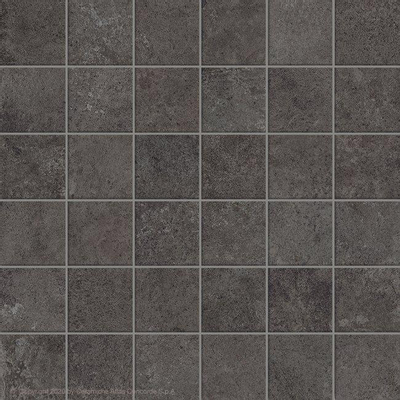 Terravito Sigillo mozaïektegel - 29.6x29.6cm - 8mm - gerectificeerd - Betonlook - Antraciet