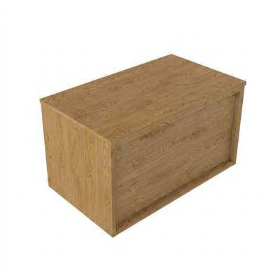 Saniclass Holz Frame Meuble de salle de bain - 80x45x40cm - plan de toilette - sans trous de robinet - 1 tiroirs - Chêne Natural