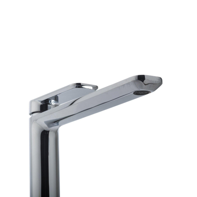 Crosswater Pier Wastafelkraan hoog - 31cm - met uitloop - 20cm - zonder waste - hoogglans chroom