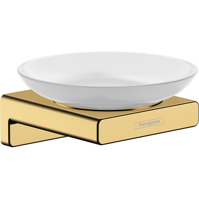 Hansgrohe AddStoris Q zeephouder - met schaal - goud