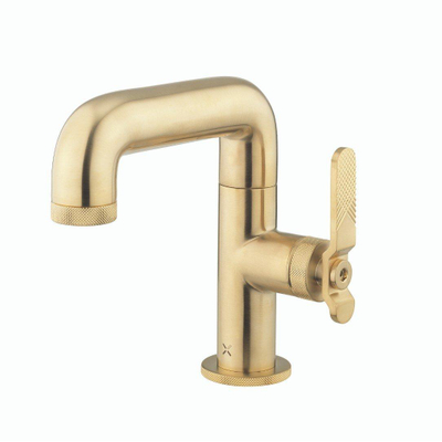 Crosswater Union Wastafelkraan - opbouw - enkel - gecoat messing geborsteld (goud)