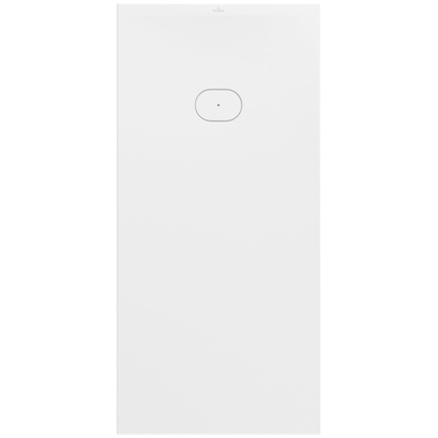 Villeroy & Boch Ecora douchebak - 170x80x4.5cm - afvoer korte zijde - white alpine (wit)