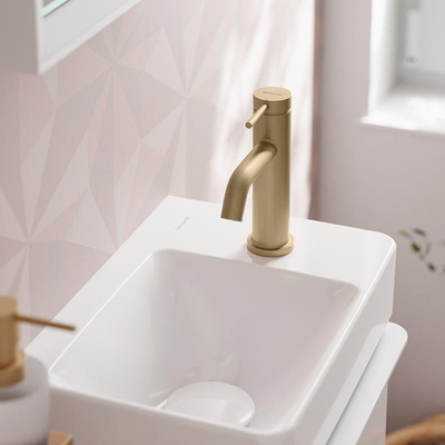 Hansgrohe Tecturis robinet colonne 80 avec poignée droite bronze brossé