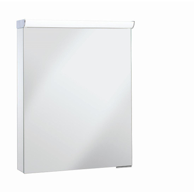 Crosswater Cabinet Lustro Spiegelkast - 55x70cm - LED verlichting - deur links/rechts - IP44 - mirror glass (zilver)
