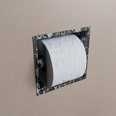 Mondiaz EASY Porte-papier toilette - CUBE 162 - 16x8.6x16cm - solid surface - Lava