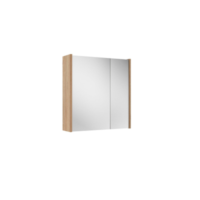 FugaFlow Eccelente Arredo armoire de toilette - 60x63x16 cm - avec panneaux latéraux - chêne chaud