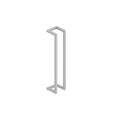 FugaFlow Efficiente Acces Portant serviette 60x12.5x12.5cm Blanc mat