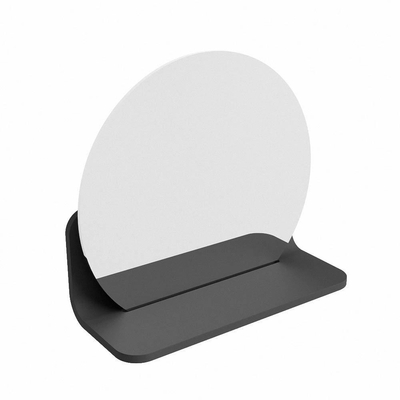 Mondiaz SPOT Miroir de salle de bain - rond 30cm - plan de miroir - couleur Gris Foncé