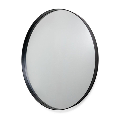 Adema Exclusive Line Miroir - rond - 40cm - cadre noir mat