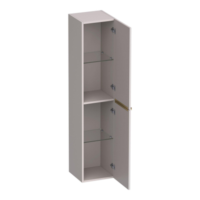 BRAUER Elevate badkamerkast - 160x35x35cm - excl. opleggrepen - 2 deuren - links- of rechtsdraaiend - mat zand met grepen SHOWROOMMODEL