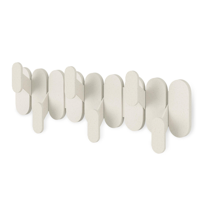 Umbra Tempo handdoekhouder - 16x47x6cm - 6 haken - zand