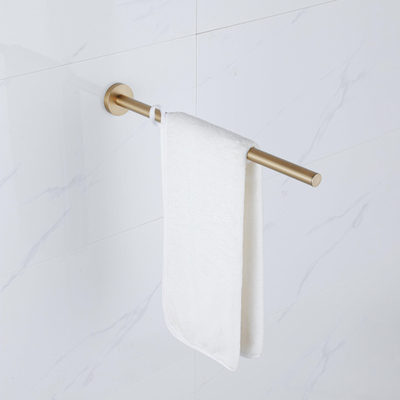 Fortifura Calvi Handdoekhouder - 40cm - vast - geborsteld messing (goud)