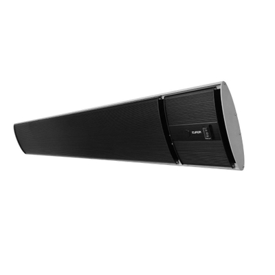 Eurom Terrasverwarming Outdoor Heatpanel 2400watt wand/plafond met afstandsbediening zwart