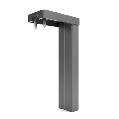 Fortifura Galeria verbredingsprofiel inloopdouche - 10mm - gunmetal (antraciet)