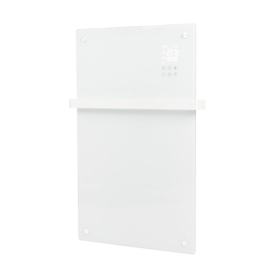 Eurom Alutherm panneau - 81,5x43,8cm - IP24 - 1200watt - wifi - mural - Vertical - métal/verre - blanc