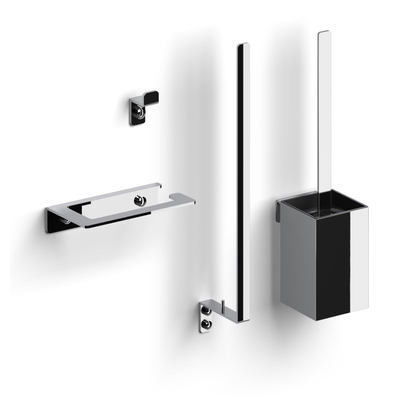 Clou Fold toilet accessoireset chroom