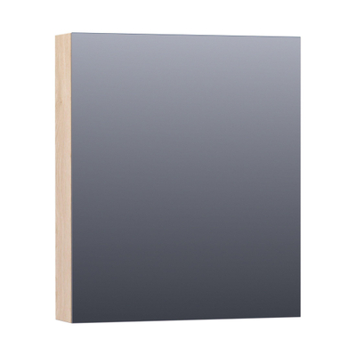 BRAUER Impress Deluxe armoire de toilette – 59 x 70 x 15 cm – LED indirecte – ouverture à droite – Sunlit