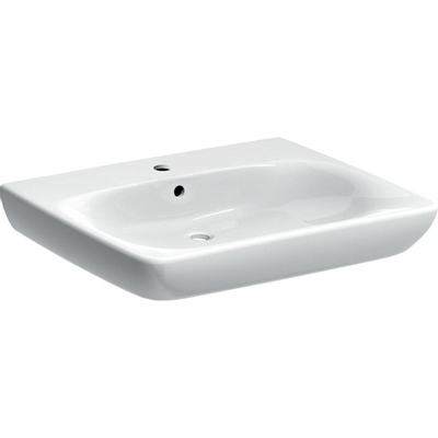 Geberit 300 Comfort Lavabo standard 65x55cm avec trou de robinet et trop-plein Blanc