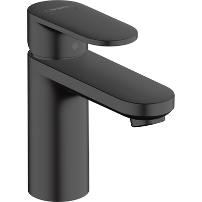 Hansgrohe Vernis Blend 1-gats wastafelkraan - 100 zonder waste - voorsprong 10.8cm - mat zwart