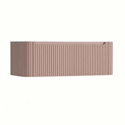 H&R Badmeubelen Juice Wastafelonderkast - 120x45x40cm - afgeronde hoeken - 3D-front - 1 lade - geïntegreerde greep - strawberry