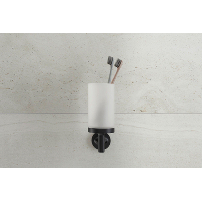 Duravit Starck T Tandenborstelhouder - matglas - mat zwart