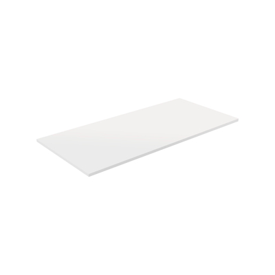 Saniclass Tops Plan de toilette - 100x46x1.2cm - angles droits - blanc mat