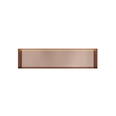 Hotbath &MORE Inbouwbox of inbouwnis - 30x120x10 - frameless + LED - PVD - geborsteld koper