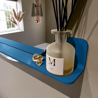 Mondiaz SPOT Miroir de salle de bain - rond 110cm - plan de miroir - couleur Jean