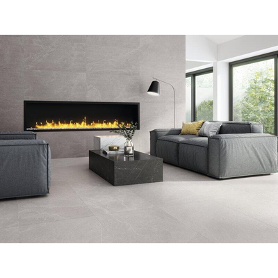 Cifre Ceramica Overland wand- en vloertegel - 60x120cm - Rechthoek - 10.5mm - gerectificeerd - Natuursteen look - Pearl